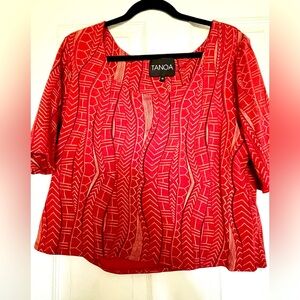 Tanoa Quarter Sleeve Blouse size 1X